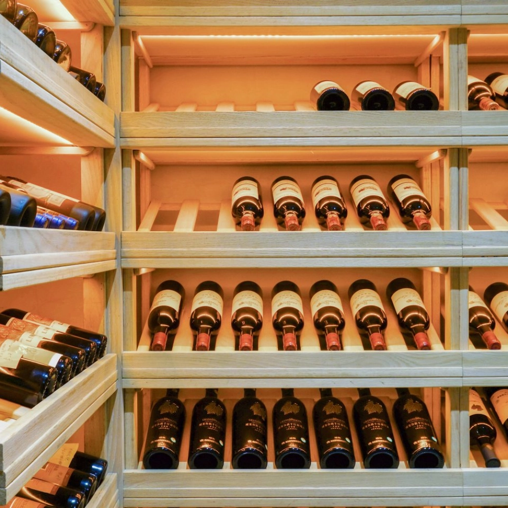 cellar with bottles