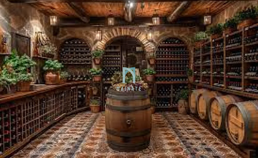 Wine Cellar Terinspirasi dari Kebun Anggur Chili yang Nyaman dengan Rak Anggur Kayu: Tata Letak Interior dan Dekorasi Kreatif